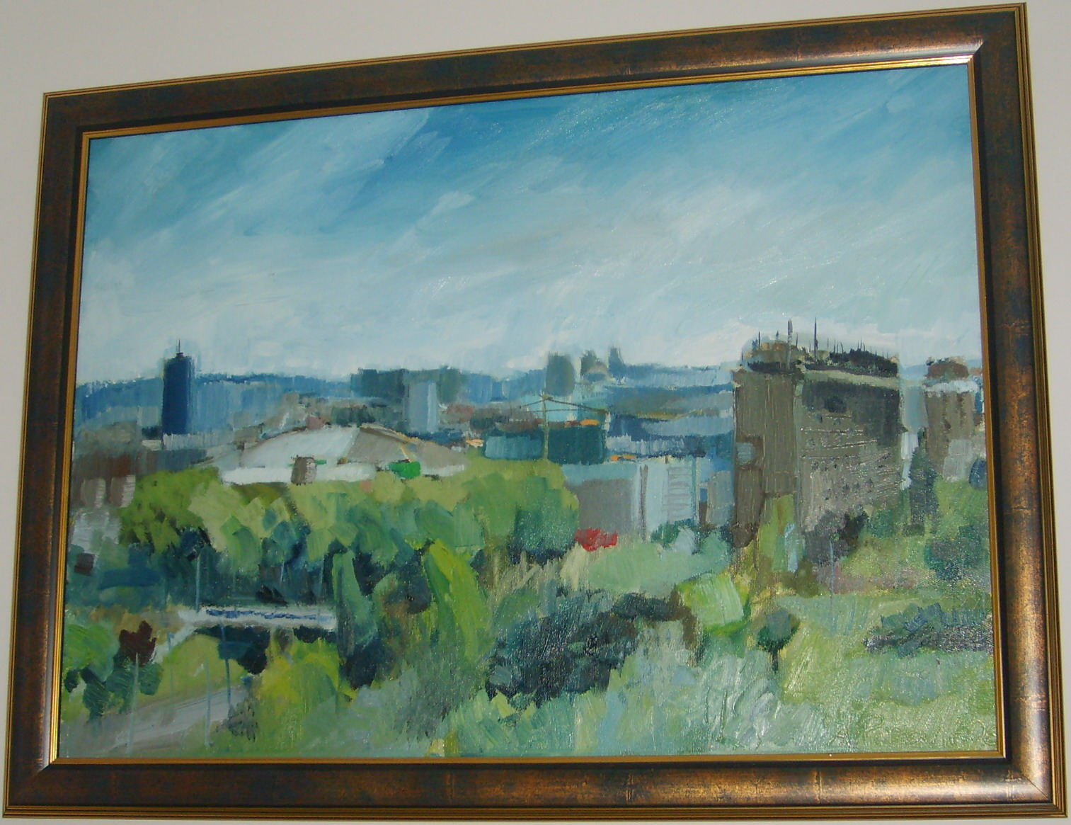 Beograd, ulje na platnu, slikar: Aleksandar Petrovic, 70×50 cm, 17700 dinara