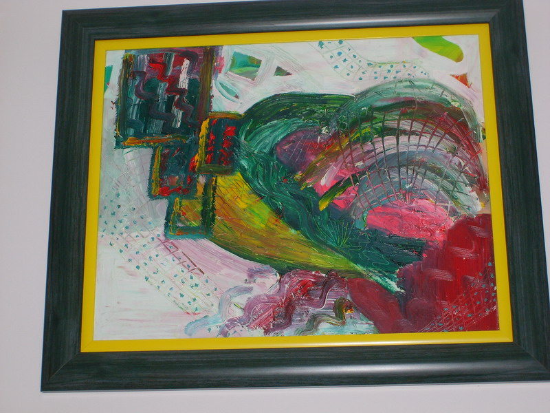 Mreza, bez rama 40×50 cm, sa ramom 52×62 cm, Popovic Milana, ulje na platnu, uramljena, 17700 dinara