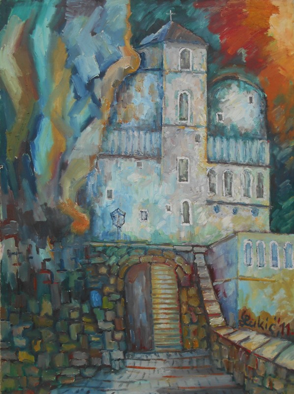 Ostrog, ulje na platnu, 101×74 cm, 2011., Milan Lukic, 35400 dinara