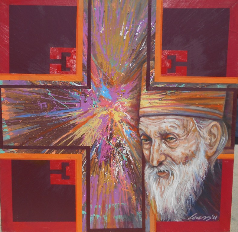 7 Patrijarh Pavle i krst, ulje na platnu, 100×100 cm, Ivan Vanja Milanovic. sertifikat, 70800 dinara – SNIŽENO -40 %