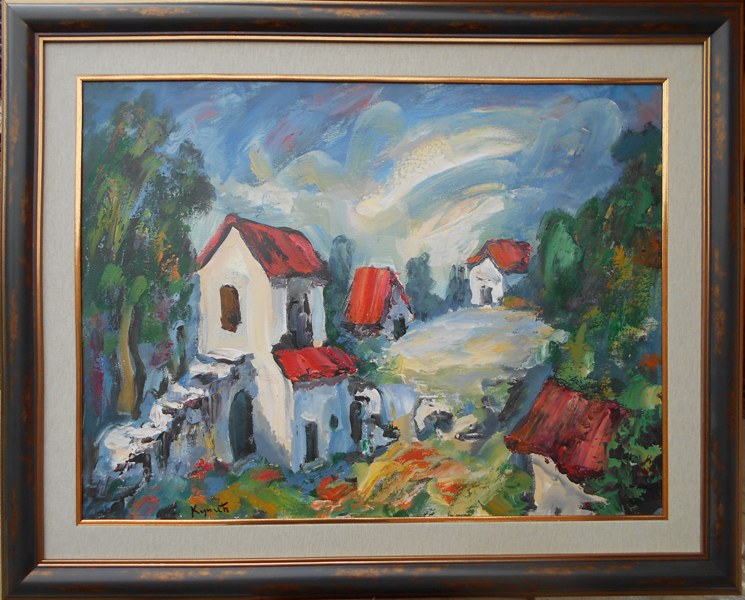 Hercegovina 9, ulje na platnu, Dragan Kunic, sertifikat, bez 60×80 cm, sa 83×103 cm, sertifikat, 47200 dinara