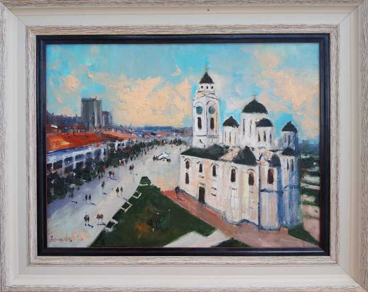 Smederevo 3, Radovan Vojinovic, sa 40×50 cm, bez 30×40 cm, ulje na platnu, sertifikat, 12980 dinara