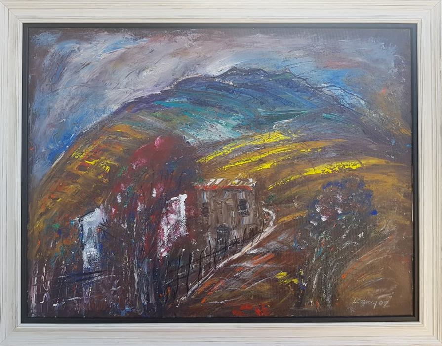 Kopaonik 2, ulje na platnu, sa 70×90 cm, bez 60×80 cm, Novakovic Milivoje Kanjos, sertifikat, 59000 dinara
