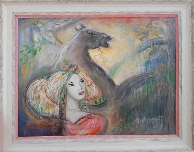 Misticna, Momcilo Moma Fundup, ulje na platnu, sa 73×93 cm, bez 60×80 cm, sertifikat, 59000 dinara