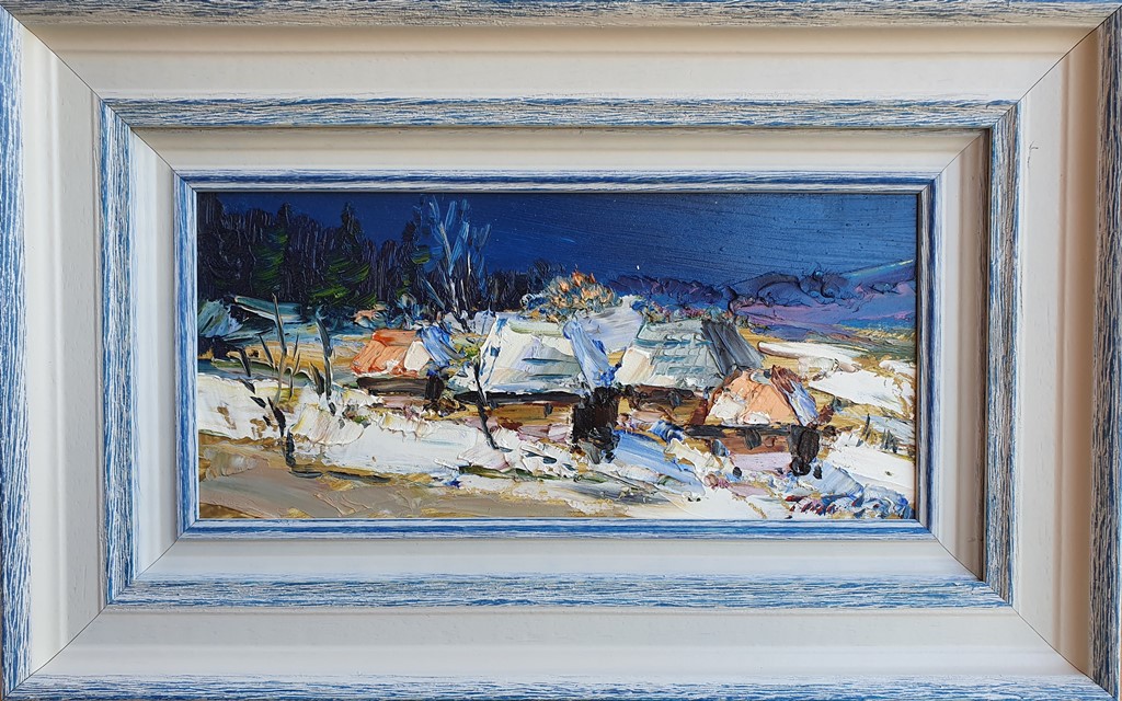 Zlatibor 9, Đorđe Stanić, ulje na lesonitu, sa 27×43 cm, bez 14×30 cm, sertifikat, 14160 dinara