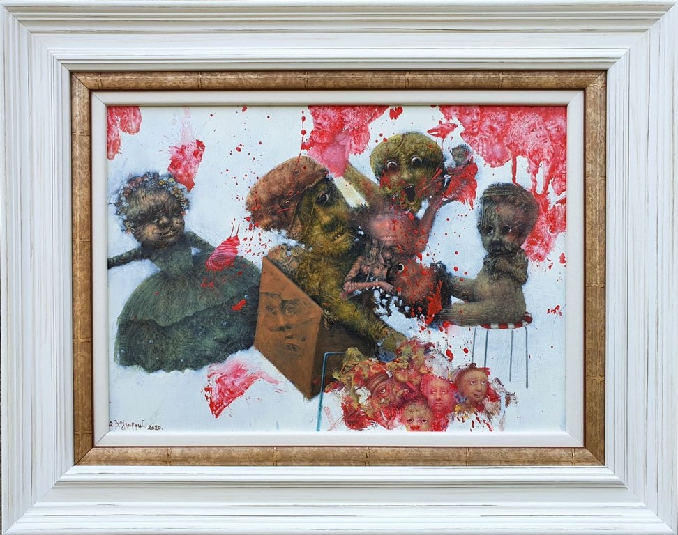 Nada, ulje na drvetu, sa 38×48 cm, bez 25×35 cm, sertifikat, Dejan Ulardzic, 75520 dinara