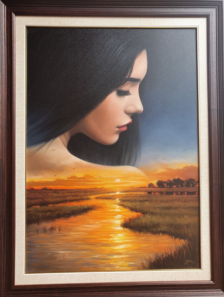 Sumrak, Dejan Trifunovic Trifa, sa 84×64 cm, bez 70×50 cm, ulje na platnu, sertifikat, 59000 dinara