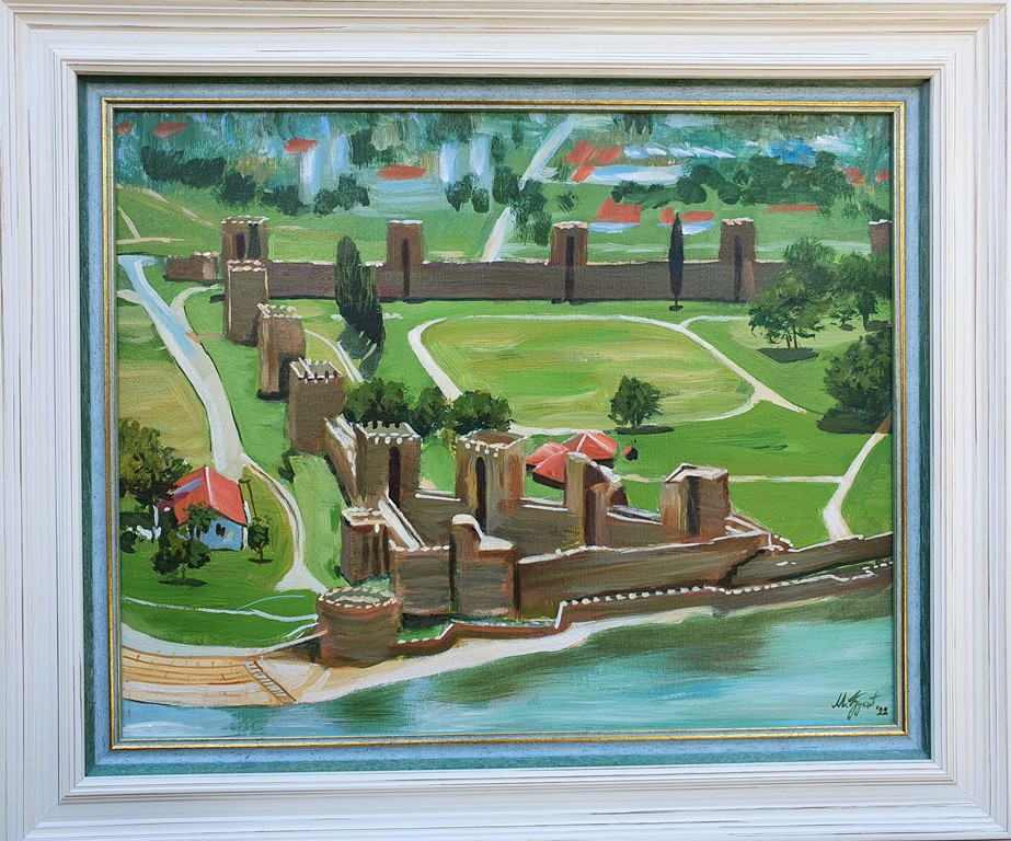 Tvrđava 4, Marija Đukić, ulje na platnu, sa 53×63 cm, bez 40×50 cm, sertifikat, 16520 dinara