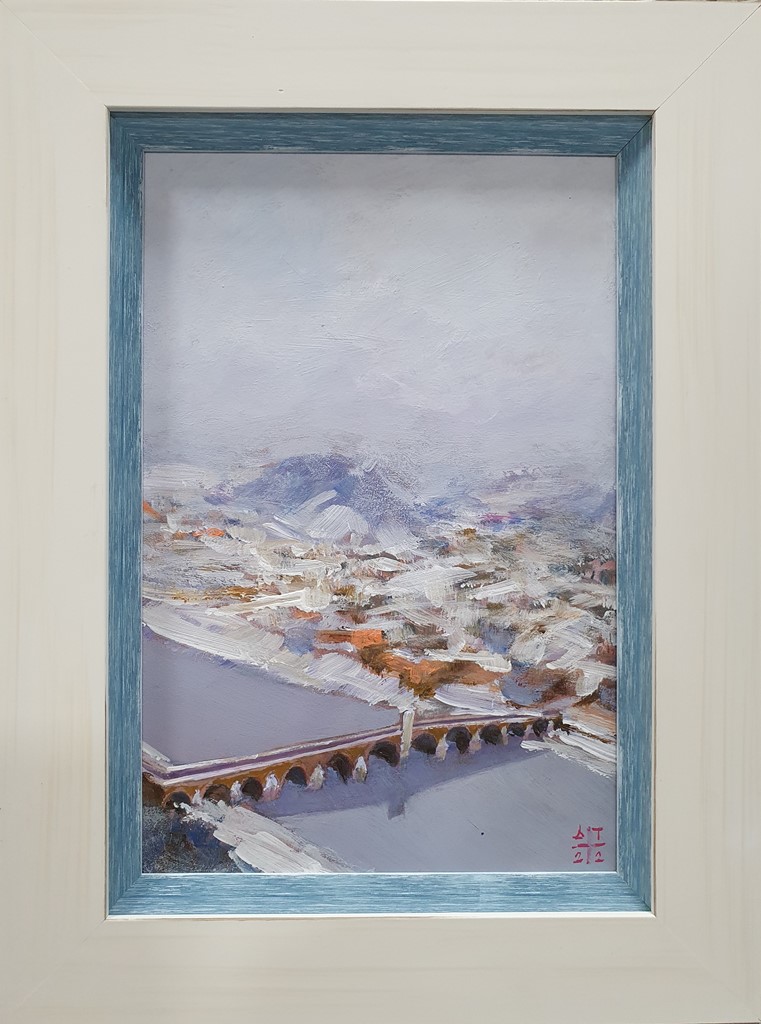 Most 2, Dragan Tasić, akril na lesonitu, sa 40×30 cm, bez 30×20 cm, sertifikat, 6490 dinara