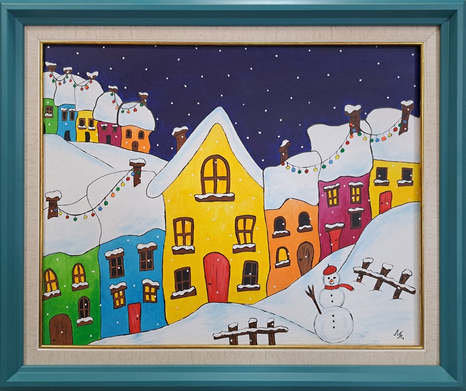 Sneško II, ulje na platnu, sa 50×60 cm, bez 40×50 cm, Tijana L. , sertifikat, 10620 dinara