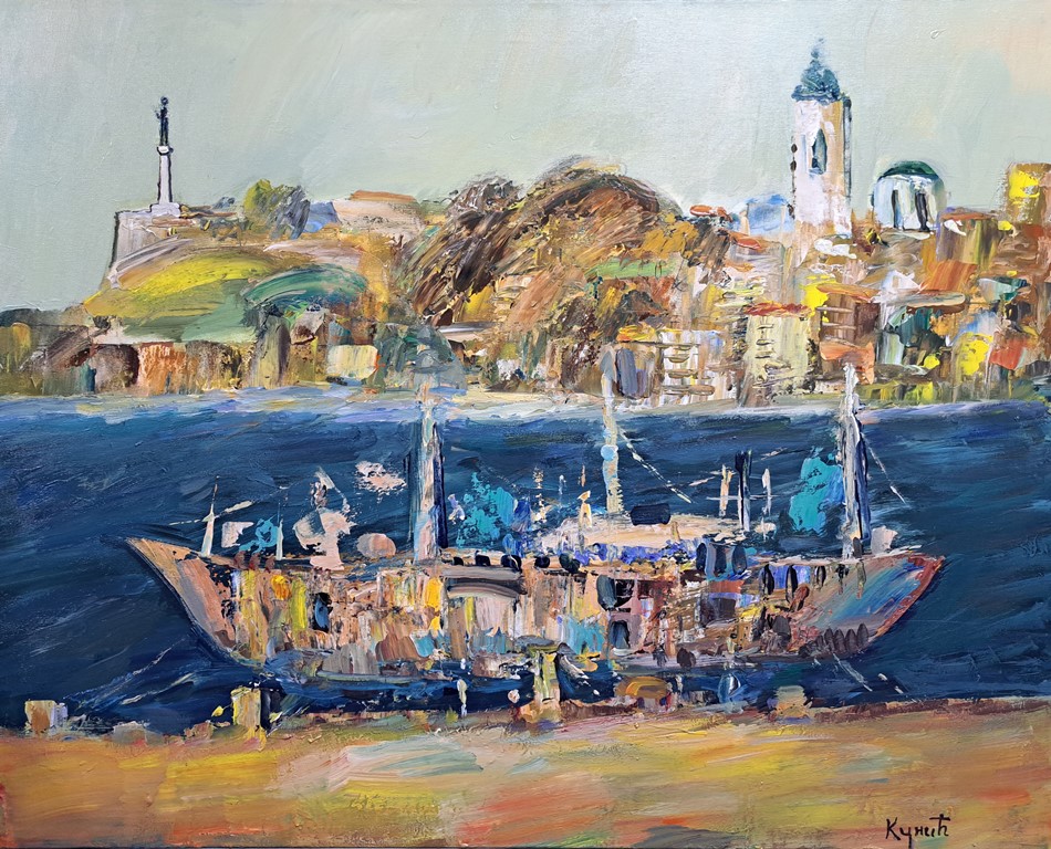 Pobednik II, ulje na platnu, Dragan Kunić, 80×100 cm, sertifikat, 82600 dinara