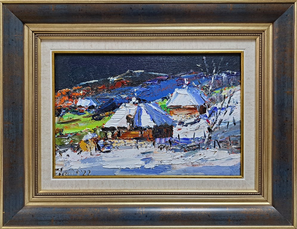 Zlatibor 18, Đorđe Stanić, ulje na lesonitu, sa 35×45 cm, bez 20×30 cm, sertifikat, 14160 dinara
