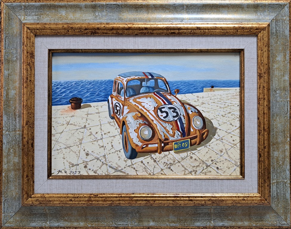 Herbi, Momo Macanović, ulje na platnu, sa 37×47 cm, bez 20×30 cm, sertifikat, 2023., 59000 dinara