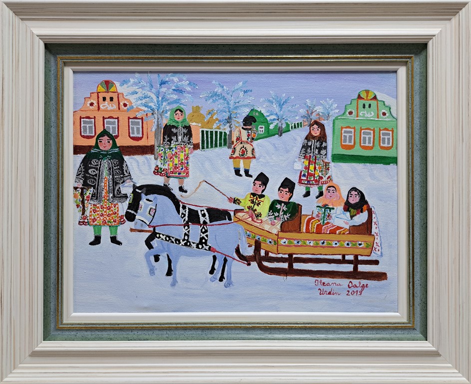 Sanke, Ileana Oalge, ulje na platnu, sa 44×54 cm, bez 30×40 cm, sertifikat, 33040 dinara