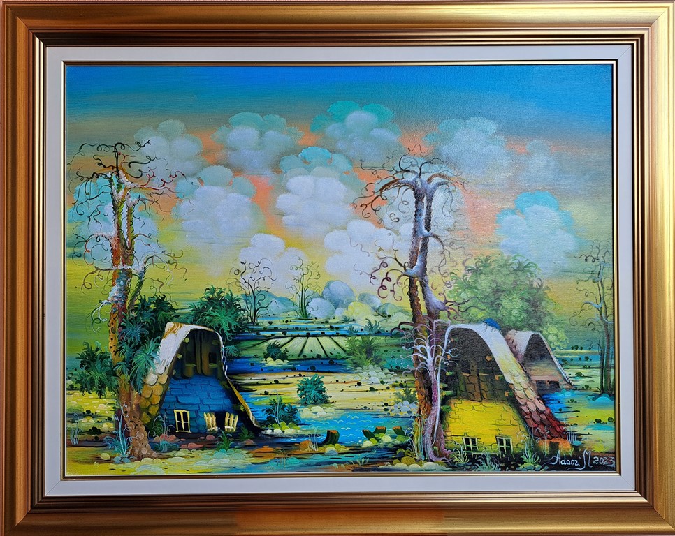 Oranica, Adam Mezin, ulje na platnu, sa 79×99 cm, bez 60×80 cm, sertifikat, 70800 dinara