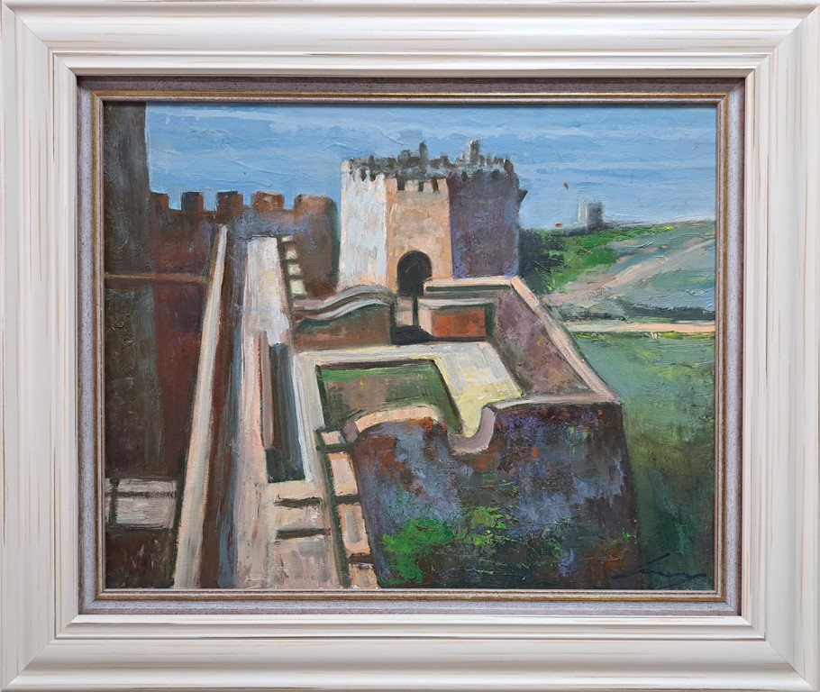 Tvrđava 12, ulje na platnu, Ivan Vanja Milanovic, sa 55×65 cm, bez 40×50 cm, sertifikat, 17700 dinara