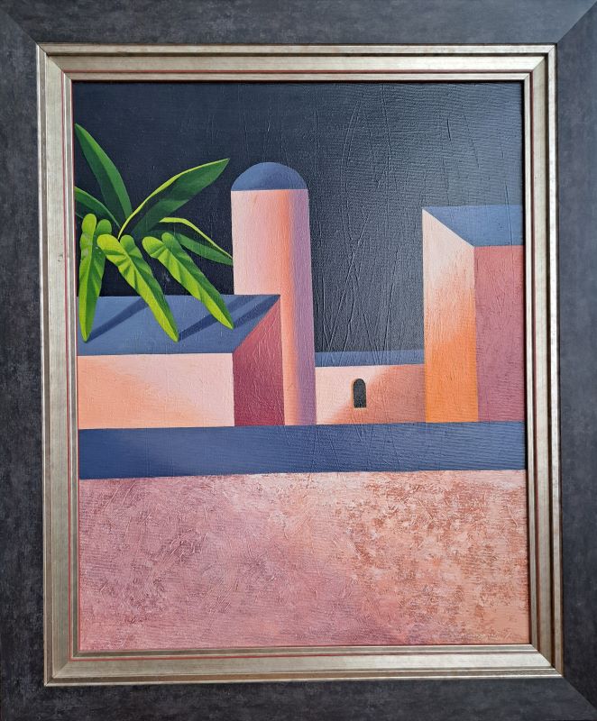 Grad, Damjan Đakov, ulje na platnu, sa 61×51 cm, bez 50x40cm, 2012., sertifikat, 200600 dinara