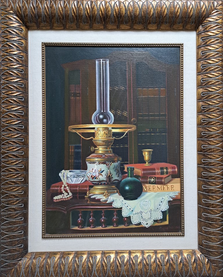 Lampa, Srećko Radulović, ulje na platnu, sa 84×67 cm, bez 60×43 cm, sertifikat, 82600 dinara