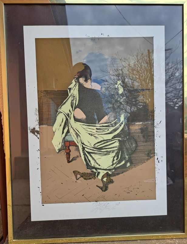 Akt, nepoznat autor, grafika, 69 od 120, 1985. sa 87×66 cm, bez 58×41 cm, sertifikat, 17700 dinara