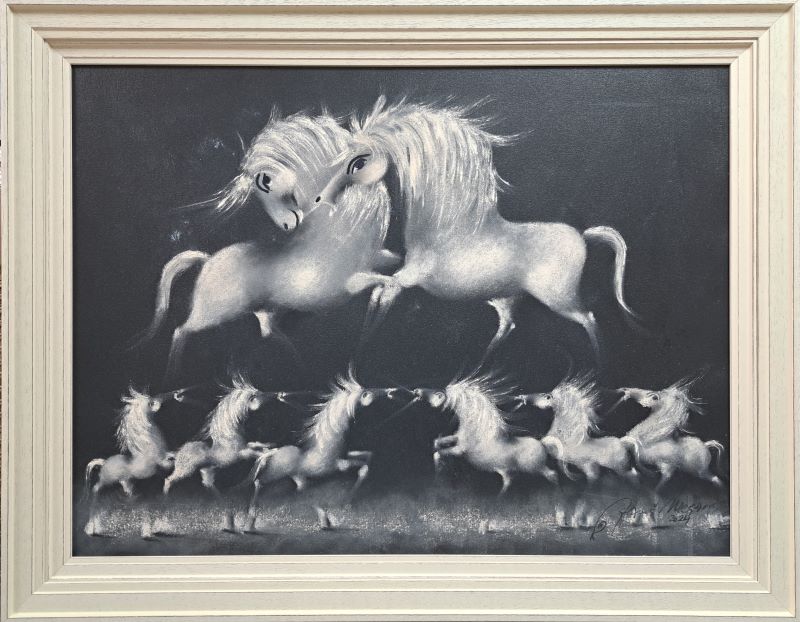 Ljubav je samo reč VII, ulje na platnu, Janoš Mesaroš, sertifikat, sa 74×94 cm, bez 60×80 cm, 2024., 247800 dinara