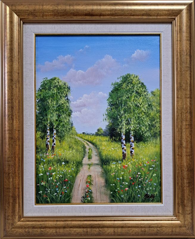 Breze 10, Aleksandar Injac, ulje na platnu, luks uramljena, sa 56×46 cm, bez 40×30 cm, sertifikat, 15340 dinara