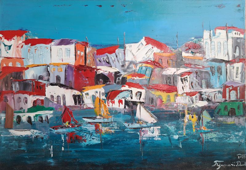 Sicilija 15, Duško Trifunović, 50×70 cm, ulje na platnu, sertifikat, 47200 dinara