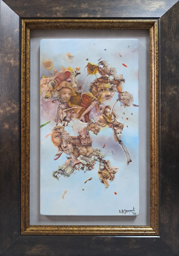 Sjaj, ulje na drvetu, sa 34×24 cm, bez 23×13 cm, sertifikat, Dejan Ulardžić, 47200 dinara