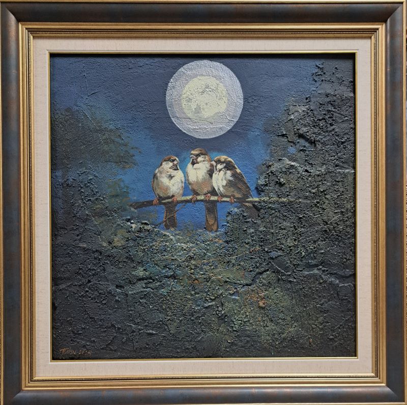 Vrapci 5, Dragan Petrović Pavle, ulje na platnu, sa 71×71 cm, bez 55×55 cm, sertifikat, 59000 dinara