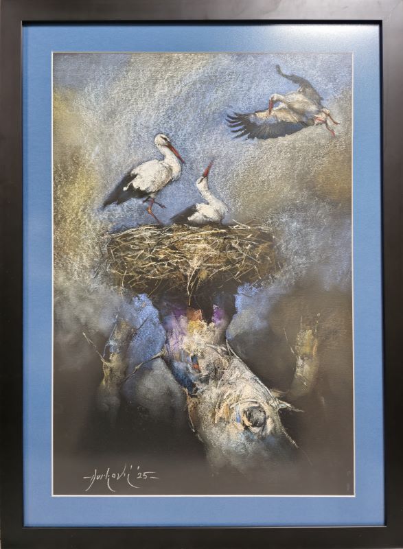 Rode 3, pastel, sa 74×54 cm, bez 60×41 cm, sertifikat, Braca Đurković, 47200 dinara